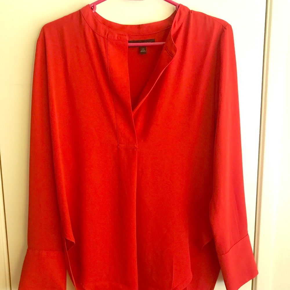 Banana Republic Red Polyester Blouse